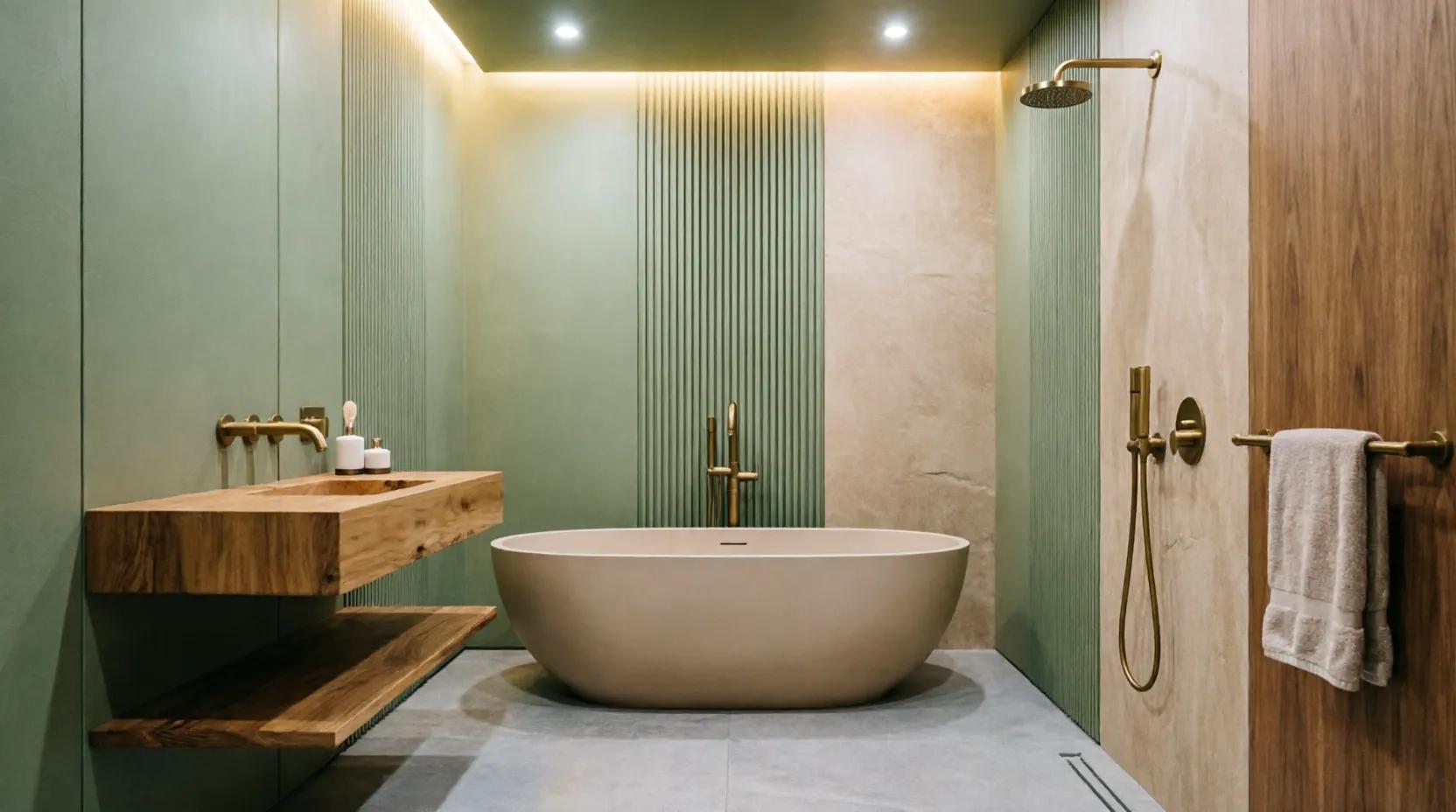 A spa-style bathroom focuses less on lux